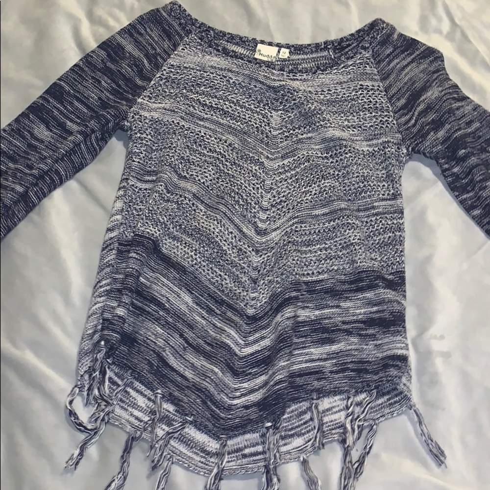 dark blue sweater